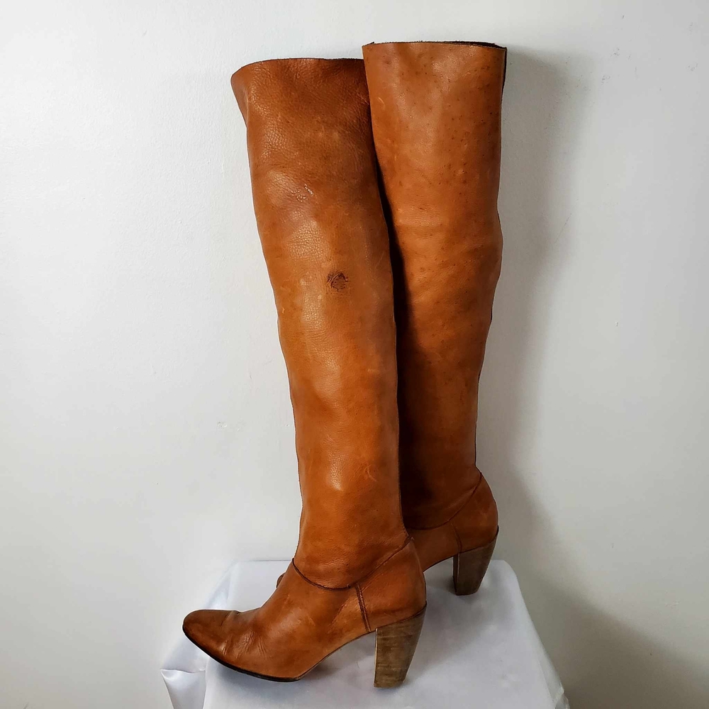 Vintage Robert Clergeie Leather Knee-High Boots